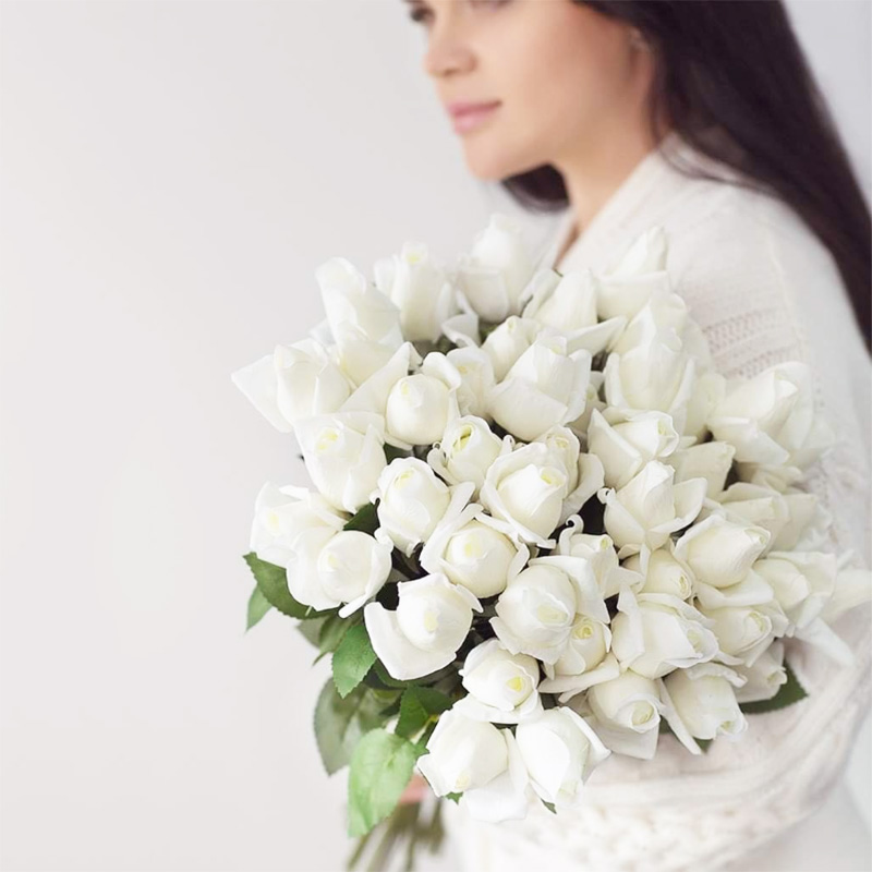 Florist Supply Bulk - 7 pcs 진짜 터치 지점 줄기