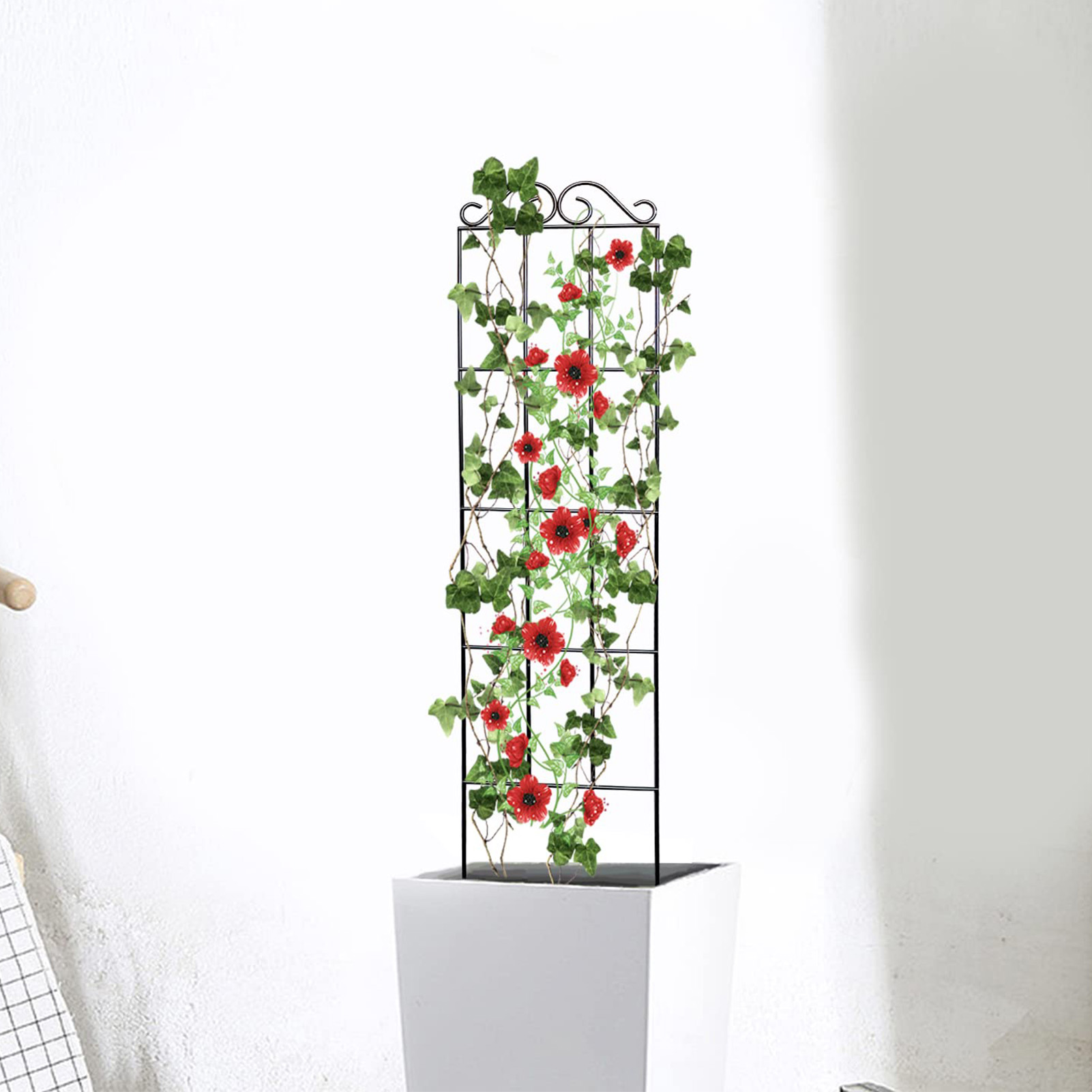 정원 격자 내구성 정원 격자 등반 식물 줄기 지원 스테 - Florist Supply Bulk 리뷰 및 가격