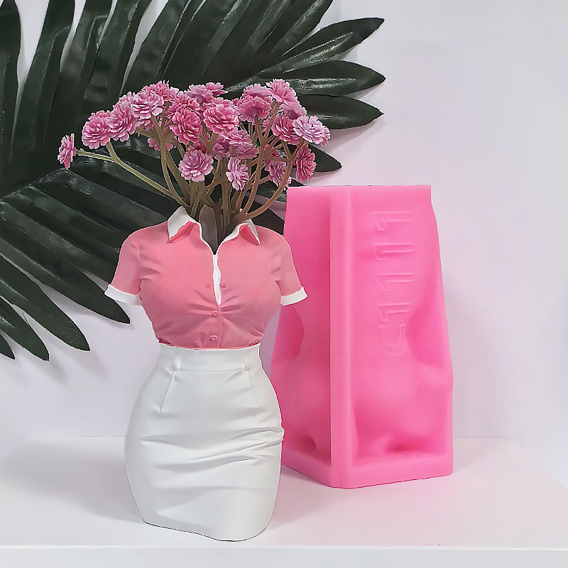 전문가용 스커트 모양 인체 꽃병 실리콘 몰드 DIY 시 - Florist Supply Vases 리뷰 및 가격
