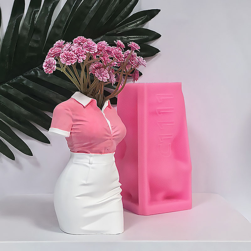전문가용 스커트 모양 인체 꽃병 실리콘 몰드 DIY 시 - Florist Supply Vases 리뷰 및 가격