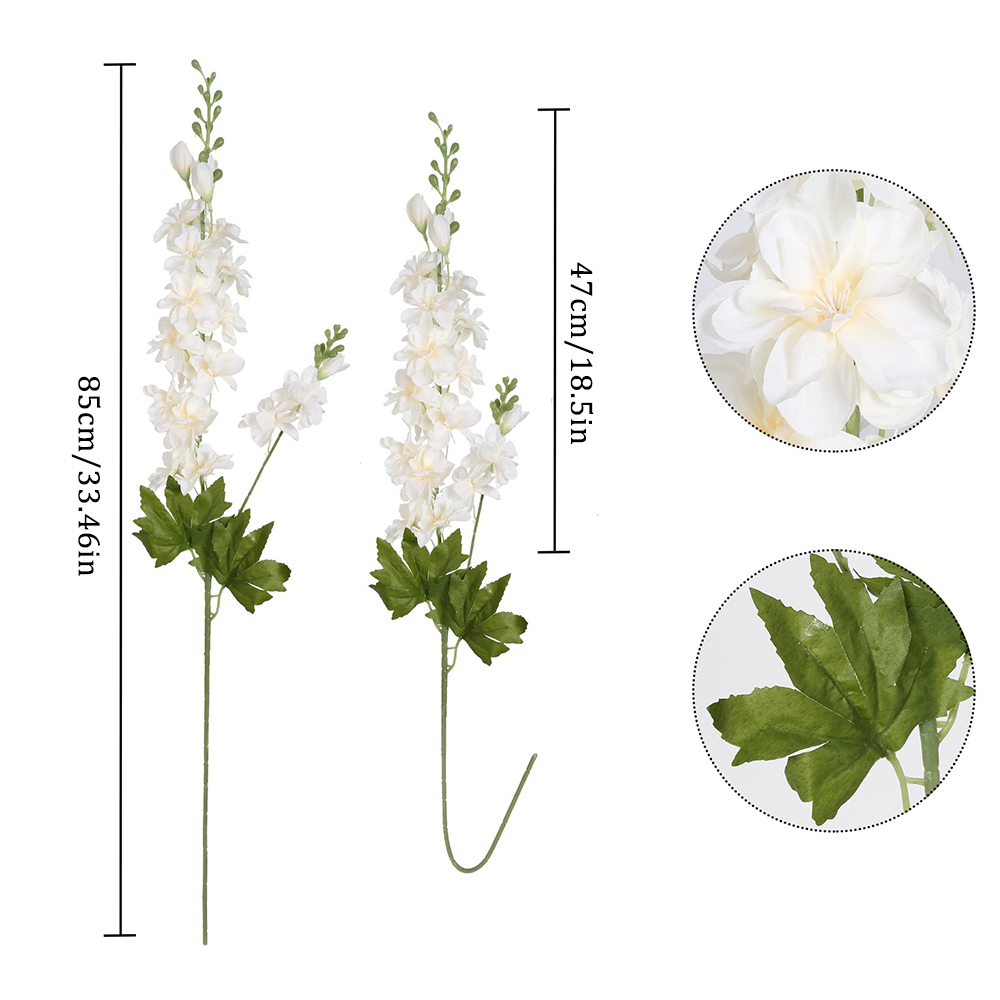 2개 인조 꽃 긴 줄기 델피니움 라크스퍼 높은 꽃병용  - Florist Supply Bulk 리뷰 및 가격