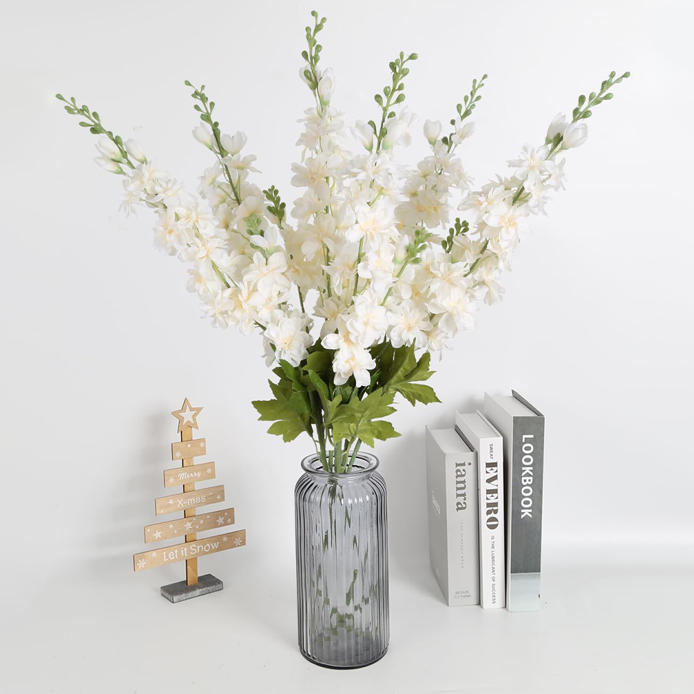 2개 인조 꽃 긴 줄기 델피니움 라크스퍼 높은 꽃병용  - Florist Supply Bulk 리뷰 및 가격