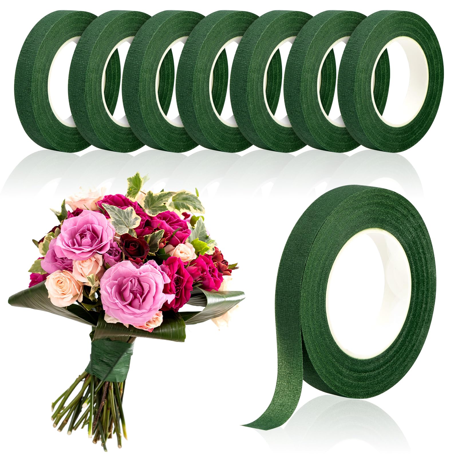 20 야드 그린 꽃다발 꽃 테이프 자체 접착 포장지 테 - Florist Flower Supply 리뷰 및 가격