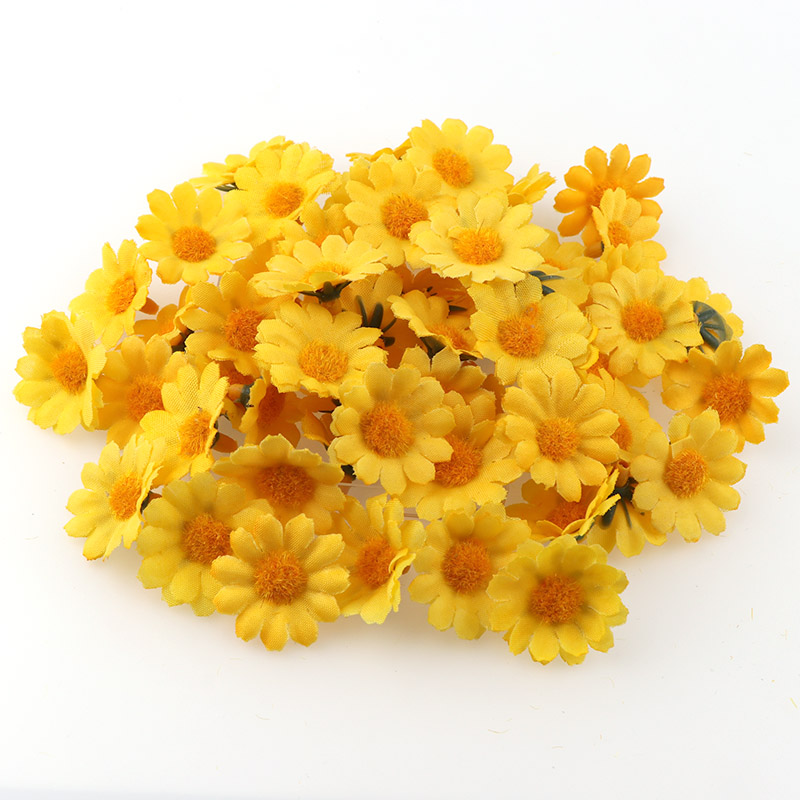 100개/묶음, 2.5cm 미니 데이지 장식용 인조 꽃 - Florist Supply Bulk 리뷰 및 가격