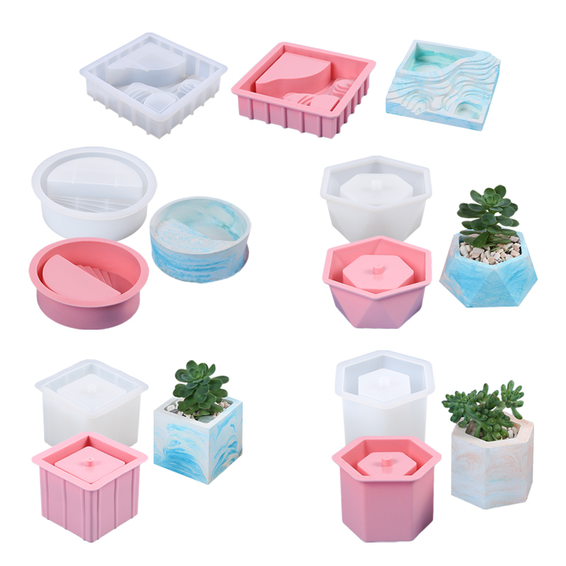 즙이 많은 화분 실리콘 금형 화분 꽃병 식물 꽃 냄비  - Florist Supply Vases 리뷰 및 가격