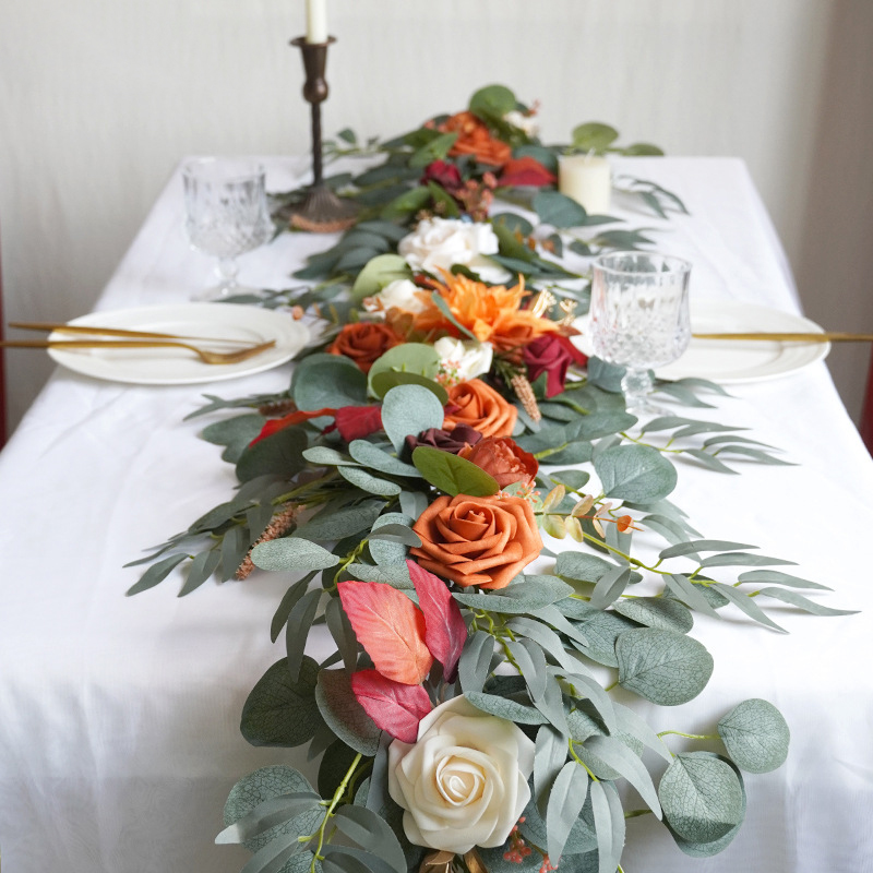 테이블 러너에 대한 Yannew 인공 꽃 Garland - Eucalyptus Preserved 리뷰 및 가격
