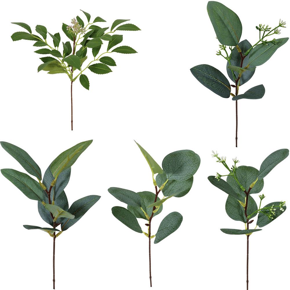 인공 식물 유칼립투스 잎 녹지 줄기, 꽃 가짜 식물 선 - Florist Supply Bulk 리뷰 및 가격