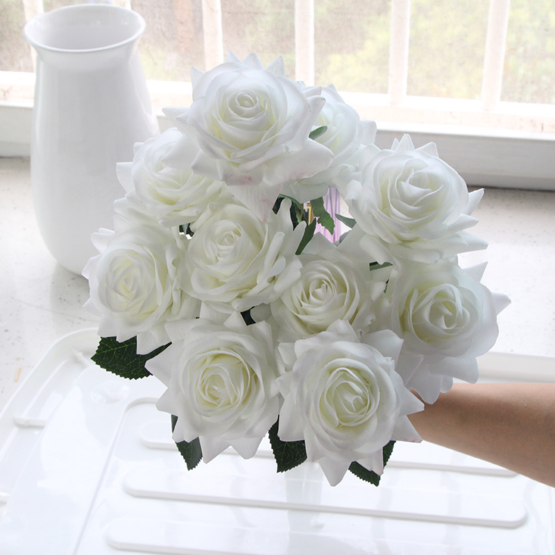7 pcs 진짜 터치 지점 줄기 라텍스 로즈 손 느낌  - Florist Supply Bulk 리뷰 및 가격