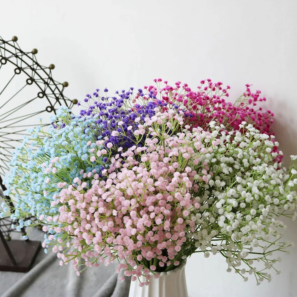 108 헤드 인공 꽃 플라스틱 Gypsophila DI - Florist Supply Vases 리뷰 및 가격