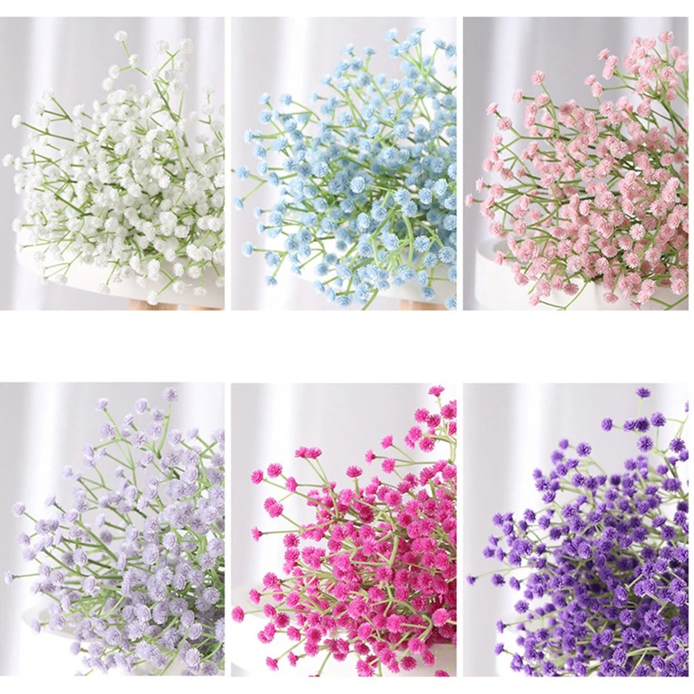 108 헤드 인공 꽃 플라스틱 Gypsophila DI - Florist Supply Vases 리뷰 및 가격