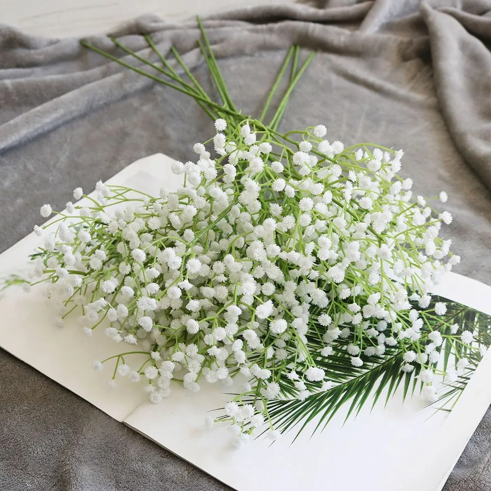 108 헤드 인공 꽃 플라스틱 Gypsophila DI - Florist Supply Vases 리뷰 및 가격