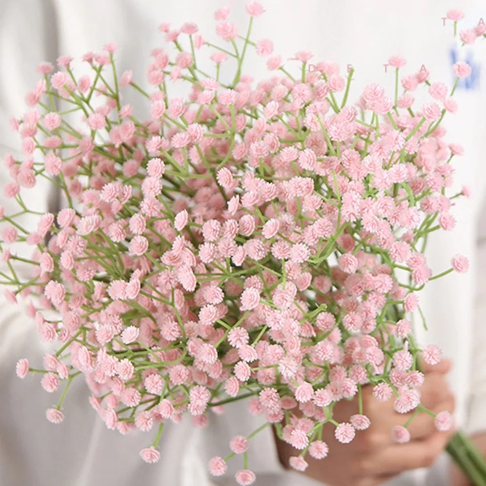 108 헤드 인공 꽃 플라스틱 Gypsophila DI - Florist Supply Vases 리뷰 및 가격