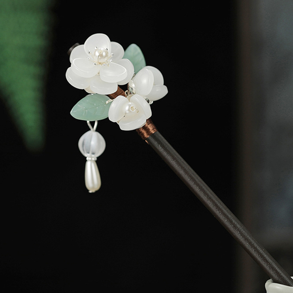 빈티지 스타일의 꽃 장식 헤어핀, 백단향 재질의 술 장 - Supply Florist 리뷰 및 가격